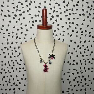 Disney Minnie Mouse Retro Girl Silhouette Pendant Necklace
